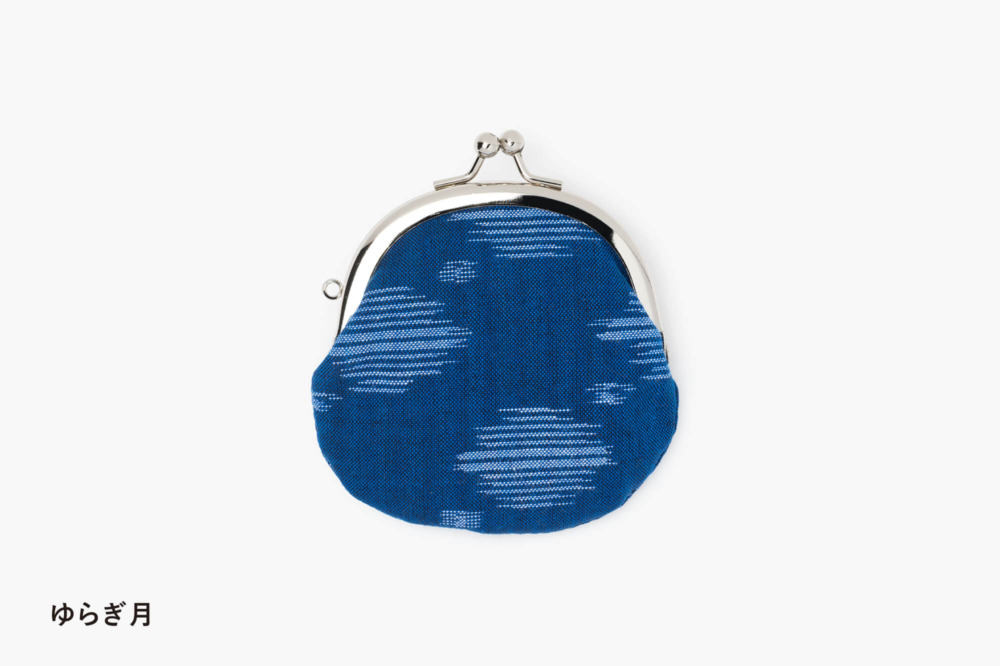 新・久留米絣がま口 2.6寸　注染・たて絣・よこ絣・たてよこ絣