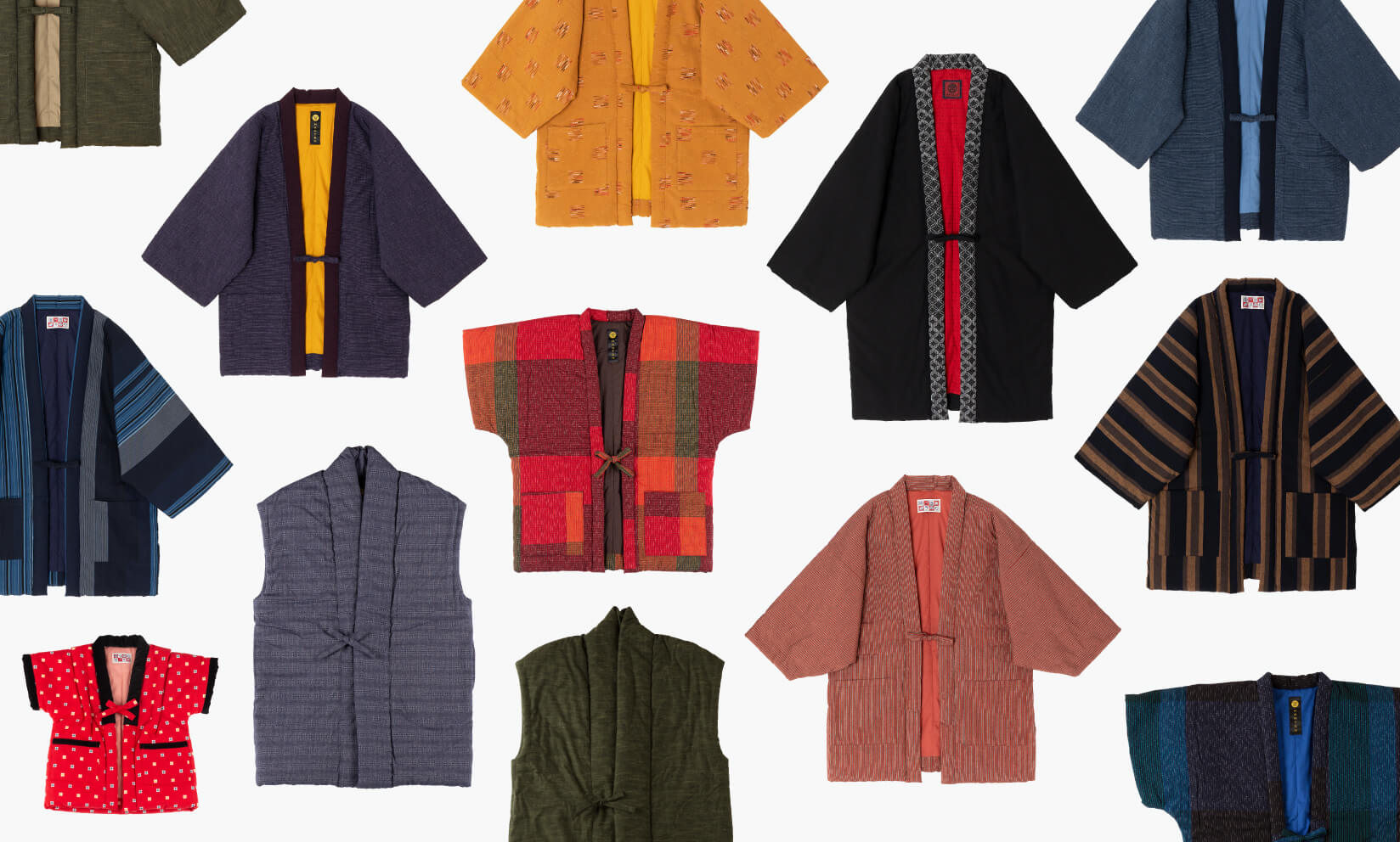 はんてん、いろいろ、そろっています!