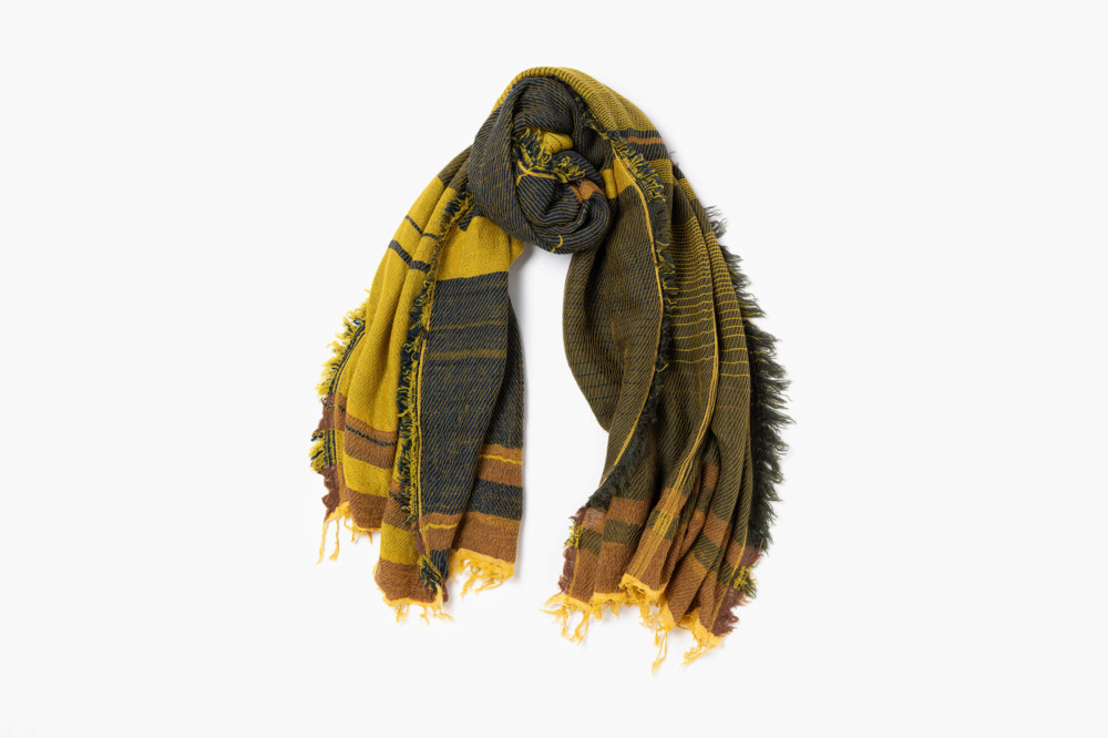 BIG wool70% cotton30% roots shawl 1