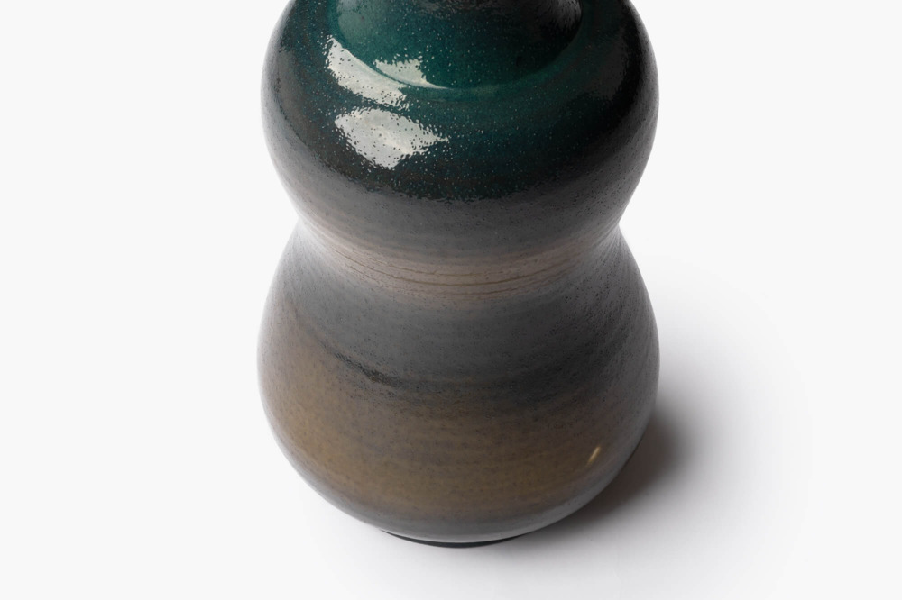 育陶園 嘉瓶緑釉