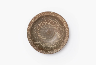 育陶園 海老文大皿　いっちん