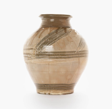 栗田荘平　白掛布引大壺