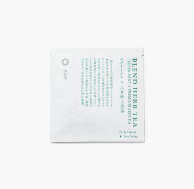 ブレンドハーブティー ペパーミント×八女特上煎茶