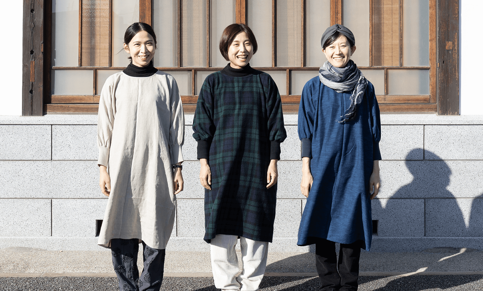 リネン、ウール、久留米絣のKAPPOGI