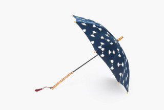 ツタエノヒガサ 久留米絣(手織・藍染) 経緯絣