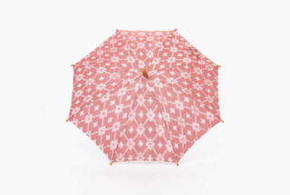 ツタエノヒガサ 久留米絣(機械織・化染) 緯絣