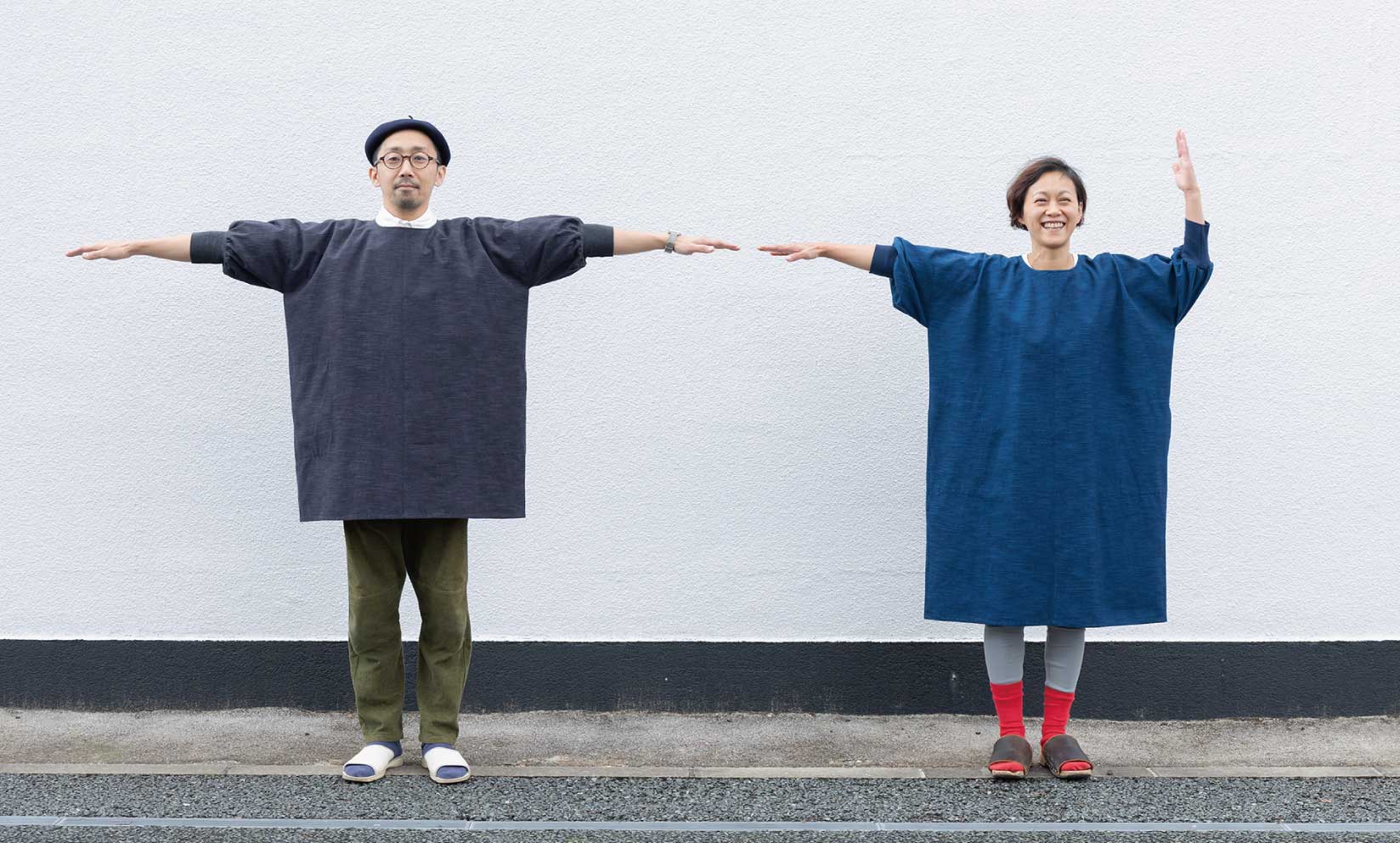 やわらかい風合い、久留米絣のKAPPOGI