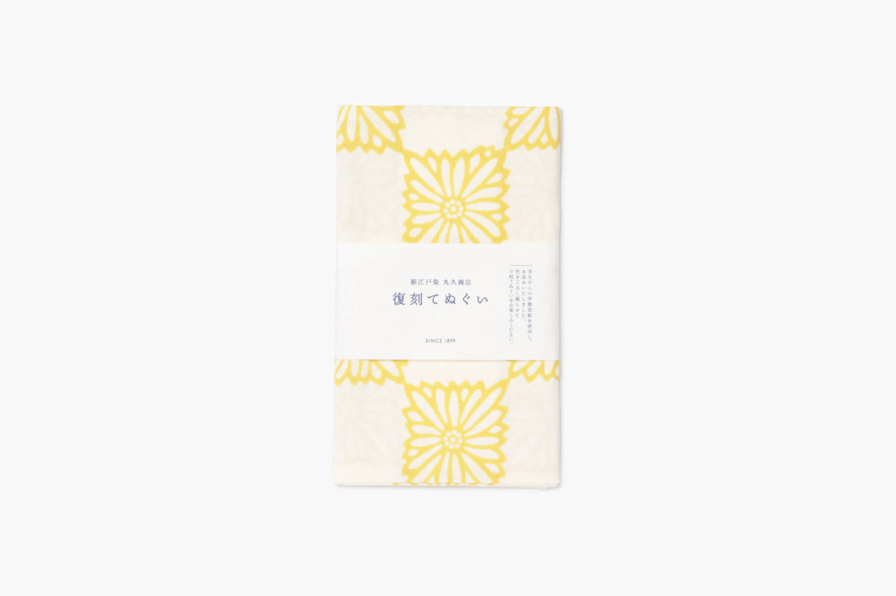 丸久商店 復刻てぬぐい 市松菊