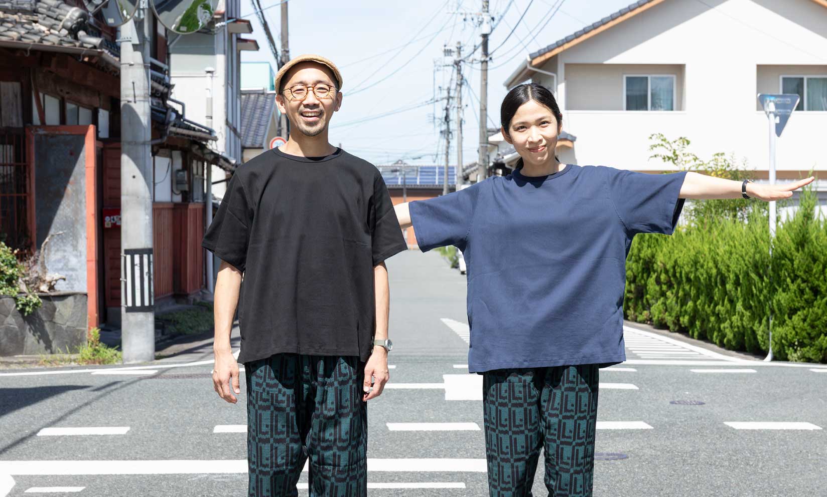 【高島ちぢみ Tシャツ】丈も身幅も、ゆったり選べる2サイズ!
