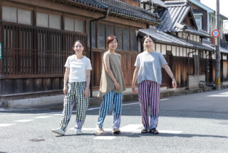 Farmers’ MONPE いろは たて絣 消えるチェック