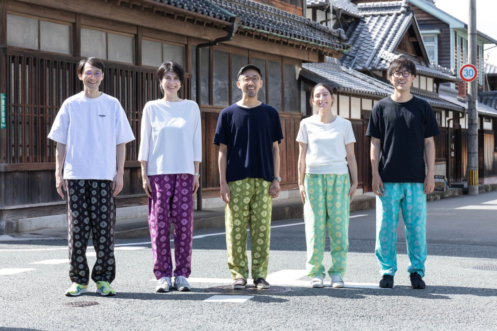 Farmers’ MONPE いろは よこ絣 あさがお