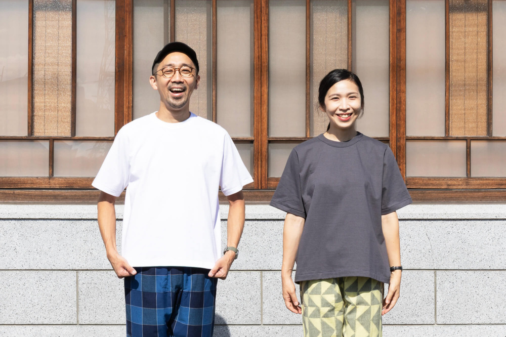 久米繊維Xうなぎの寝床 もんペアTシャツ