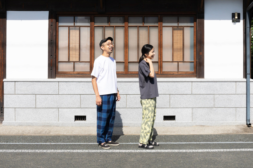 久米繊維Xうなぎの寝床 もんペアTシャツ