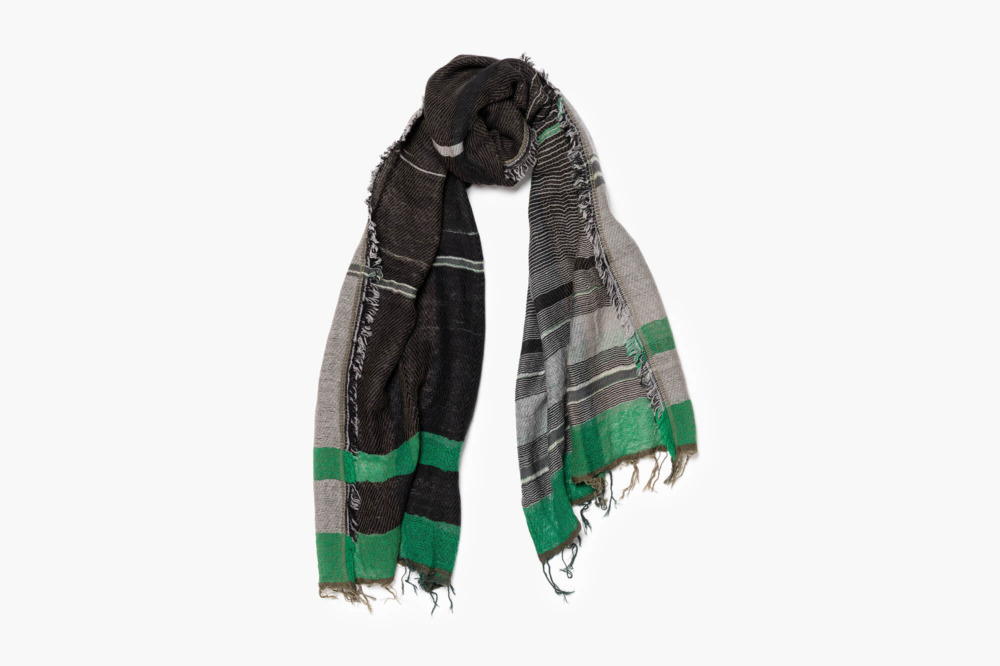 MIDDLE wool70% cotton30% roots shawl 2