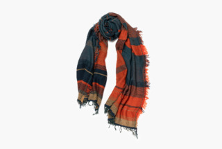 MIDDLE wool70% cotton30% roots shawl 5