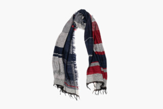 MIDDLE wool70% cotton30% roots shawl 6