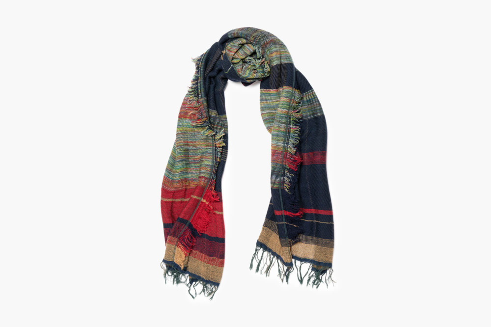 MIDDLE wool70% cotton30% roots shawl 7