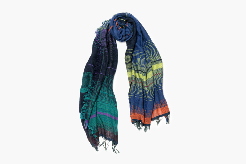 MIDDLE wool70% cotton30% roots shawl 8
